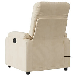 Acheter Maison Chic Fauteuil Relax pour salon, Fauteuil inclinable de massage électrique crème -GKD96772