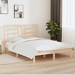 vidaXL Cadre de lit sans matelas 150x200 cm bois de pin massif