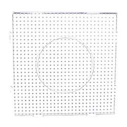 Grand Carré Perler Clair Perles Fusibles Pegboard Kid Diy Craft # 8 Jouets éducatifs pour enfants