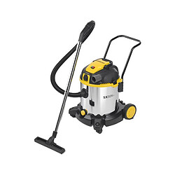 STANLEY Aspirateur eau et poussiere 1600 W cuve 50 L en inox avec prise pour outil électroportatif