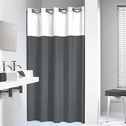 Sealskin Rideau de douche Double 180x200 cm Gris et blanc 