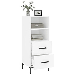 Acheter Maison Chic Buffet,Meuble de Rangement,commode pour salon,Cuisine blanc 34,5x34x90 cm bois d'ingénierie -MN62239