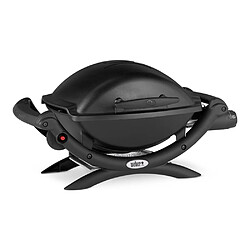 Barbecue a gaz WEBER Q1000 avec stand - Grille acier 455x39 cm - Tuyau et détendeur fournis - Noir