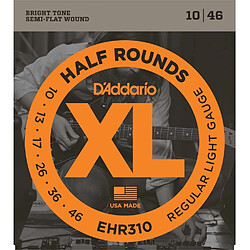 D'addario EHR310 light 10-46 - Jeu de cordes jazz guitare électrique