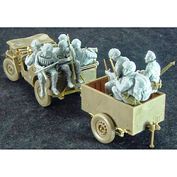 Acheter Bronco Models Maquette Voiture Maquette Camion British Airborne Troops Riding In 1/4 Ton Truck And Trailer