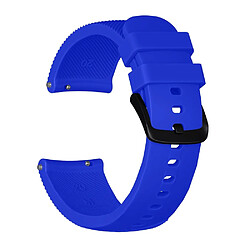 Wewoo Bracelet pour montre connectée Dragonne en Silicone Texture Crazy Horse Huami Amazfit Bip Lite Version 20mm Bleu 