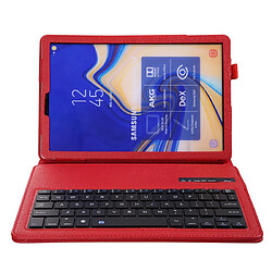 Acheter Wewoo SA830 Etui en cuir Bluetooth avec clavier Litchi 3.0 amovible pour Samsung Galaxy Tab S4 10,5 pouces T830 / T835avec support Rouge