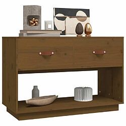 Acheter Maison Chic Meuble TV scandinave - Banc TV pour salon Marron miel 90x40x60 cm Bois de pin massif -MN30116