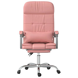 Avis Maison Chic Fauteuil de massage inclinable de bureau,Fauteuil luxe de relaxation Rose Similicuir -MN40393