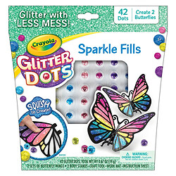 Travaux Manuel Crayola Glitter Dots 3D 42 Pièces