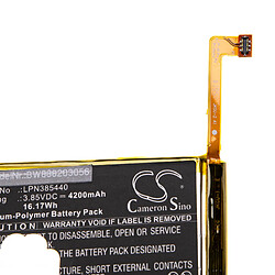 vhbw Batterie remplacement pour Crosscall LPN385440 pour smartphone (4200mAh, 3,85V, Li-polymère)