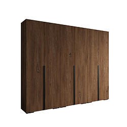 Abiks Meble Armoire Inova 1 À Portes Battantes 236,7/300/47 6 Portes (marron/nero)