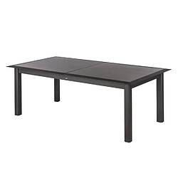 Hesperide Table de jardin extensible 12 Personnes Allure - L. 216/316 cm - Gris rayé et graphite Hespéride - Table de jardin extensible 12 Personnes Allure - L. 216/316 cm - Gris rayé et graphite - Design