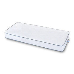 Alter Matelas simple en mousse de polyuréthane avec revêtement en tissu jacquard, couleur blanche, Dimensions 190 x 24 x 80 cm