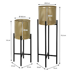 Acheter ML-Design Supports à fleurs Set de 6 pots en acier Pot de fleurs Support de plantes Colonn