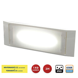 VELAMP HOLLY: Bloc de secours LED ultra fin, 140 lumen, 2h, IP65. Perm + non perm. 