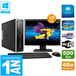 PC HP Compaq Pro 6300 SFF I7-3770 4Go 500Go Graveur DVD Wifi W7 Ecran 19" · Occasion 