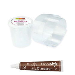 Scrapcooking Ruban rhodoïde pour entremets 3 m x 4 cm + Stylo chocolat