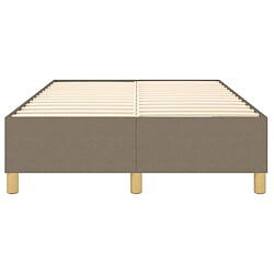 Sommier à lattes,Cadre à lattes de lit pour Adulte Taupe 120x200 cm Tissu -MN32151 pas cher