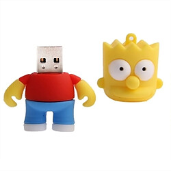 Avis Wewoo Clé USB pour toutes sortes de cadeaux de fête 8 Go Le Simpsons Bart Shape Silicone USB2.0 disque Flash, spécial