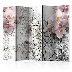 Paris Prix Paravent 5 Volets Bright Red Orchids 172x225cm 