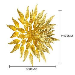 Avis Universal Lumière murale en forme de feuille créative chambre à coucher livre apprendre aluminium salle à manger salle à manger éclairage(Or)