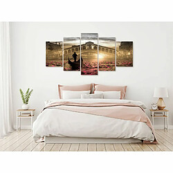 Paris Prix Tableau 5 Panneaux Magic Venice Wide Orange 100 x 200 cm