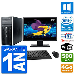 PC Tour HP Pro 6300 CMT Ecran 19" G630 RAM 4Go Disque Dur 500Go Windows 10 Wifi · Occasion 