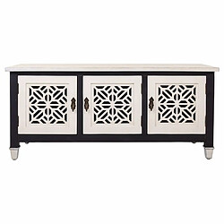 Meuble d'Appoint Alexandra House Living Blanc Noir Bois d'épicéa Bois MDF 40 x 46 x 105 cm