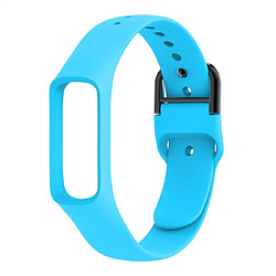 Wewoo Bracelet pour montre connectée élégante en silicone couleur pure Galaxy Fit-e bleu ciel