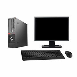 PC Fujitsu E720 DT Ecran 27" Intel G3220 RAM 4Go Disque 500Go Windows 10 Wifi - Occasion