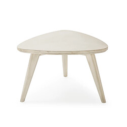 Avis Table Basse Thai Natura Blanc 65 x 42 x 55 cm