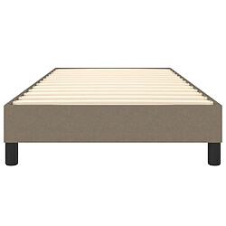 Acheter vidaXL Cadre de lit Taupe 90x200 cm Tissu