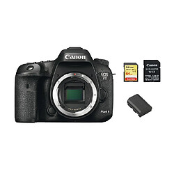 CANON EOS 7D II Body + WiFi adapter W-E1 + 64GB SD card + LP-E6N Battery