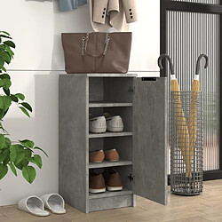 Avis Maison Chic Armoire à Chaussures Gris béton,Meuble de Rangement à Chaussures 30x35x70 cm Bois d'ingénierie -MN75622