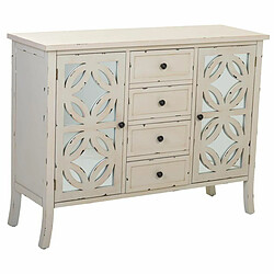 Buffet Alexandra House Living Gris verre Bois d'épicéa 37 x 84 x 110 cm