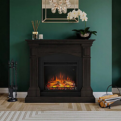 Powerflame de cheminée électrique moderne de 1500W avec le cadre en bois de Magna Tagu, Couleur: Wenge