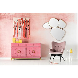 Karedesign Buffet Disk rose 4 portes Kare Design pas cher