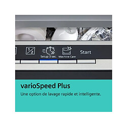 Avis Lave-vaisselle 60cm 14 couverts 40db intégrable avec bandeau inox - SN45ES09CE - SIEMENS