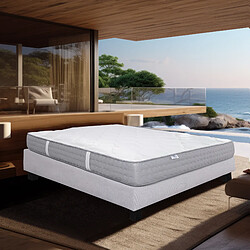 LUXURY LITERIE Matelas 140x190 cm, Luxury, 20 cm, mémoire de forme, ferme, indépendance du couchage, face été/hiver