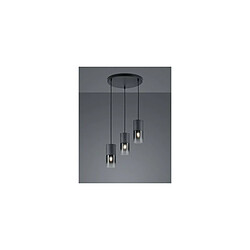 TRIO LIGHTING Suspensions Robin Noir Mat 3x28W E27 