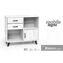 Webmarketpoint Buffet petit salon cm 80 x 30 x 70 h buffet blanc