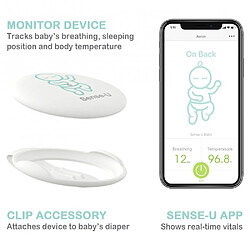 Monbaby Sense-U, le bouton connecté qui surveille votre bébé pas cher