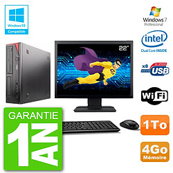 PC Fujitsu Esprimo E520 Ecran 22" G3220 RAM 4Go Disque 1To Graveur DVD Wifi W7 · Occasion 