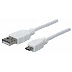 Arte Video Manhattan 324069 Câble USB 2.0 Blanc 