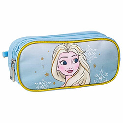 Trousse Fourre-Tout Double Frozen Bleu 22,5 x 8 x 10 cm 