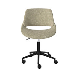 Acheter Rendez Vous Deco Chaise de bureau Dune en tissu bouclé beige