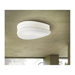 Luminaire Center Plafonnier/Applique Mediterraneo 2 Ampoules E27 Medium, verre blanc dépoli