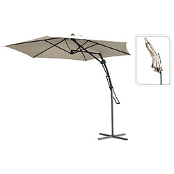 ProGarden Parasol suspendu Taupe 300 cm