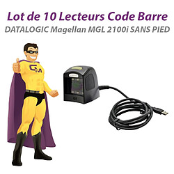 Lot x10 Lecteurs Code Barre USB DATALOGIC Magellan MGL 2100i 1100i TPV SANS PIED - Occasion